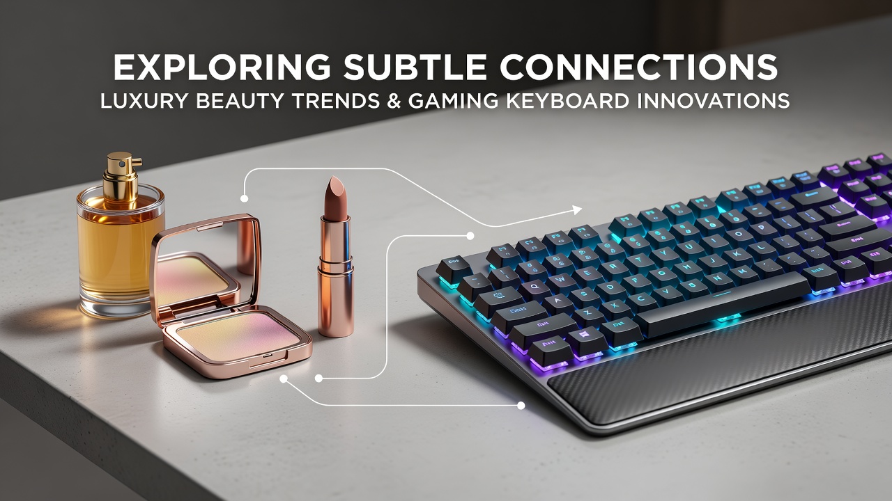 Network visualization showing connections between beauty product categories and gaming peripherals in recommendation algorithms