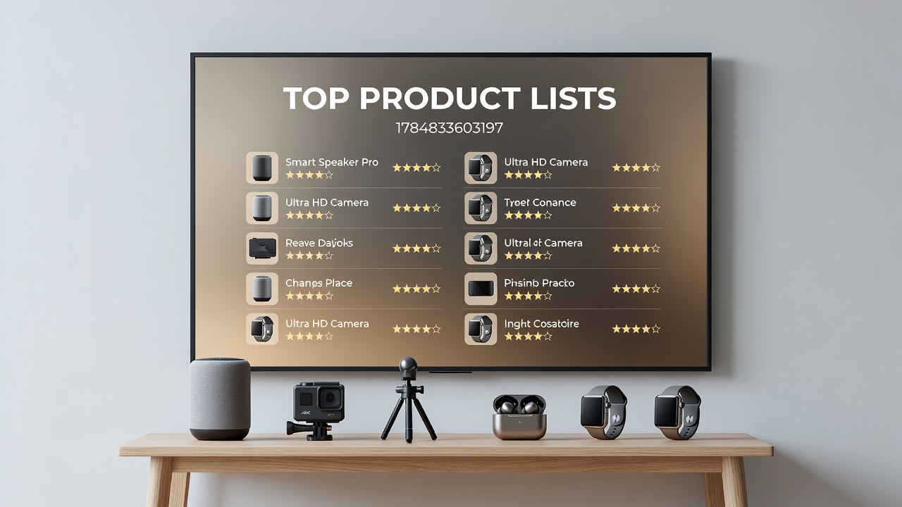 Detailed view of product ranking methodology with charts and category breakdowns